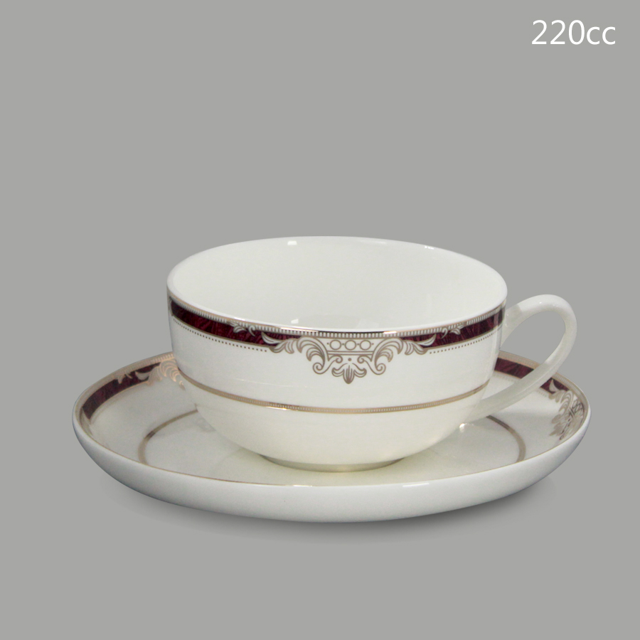 ชุดจานดินเนอร์ รุ่น SS610 BONE CHINA RED ชุดจานดินเนอร์ รุ่น SS610 BONE CHINA RED