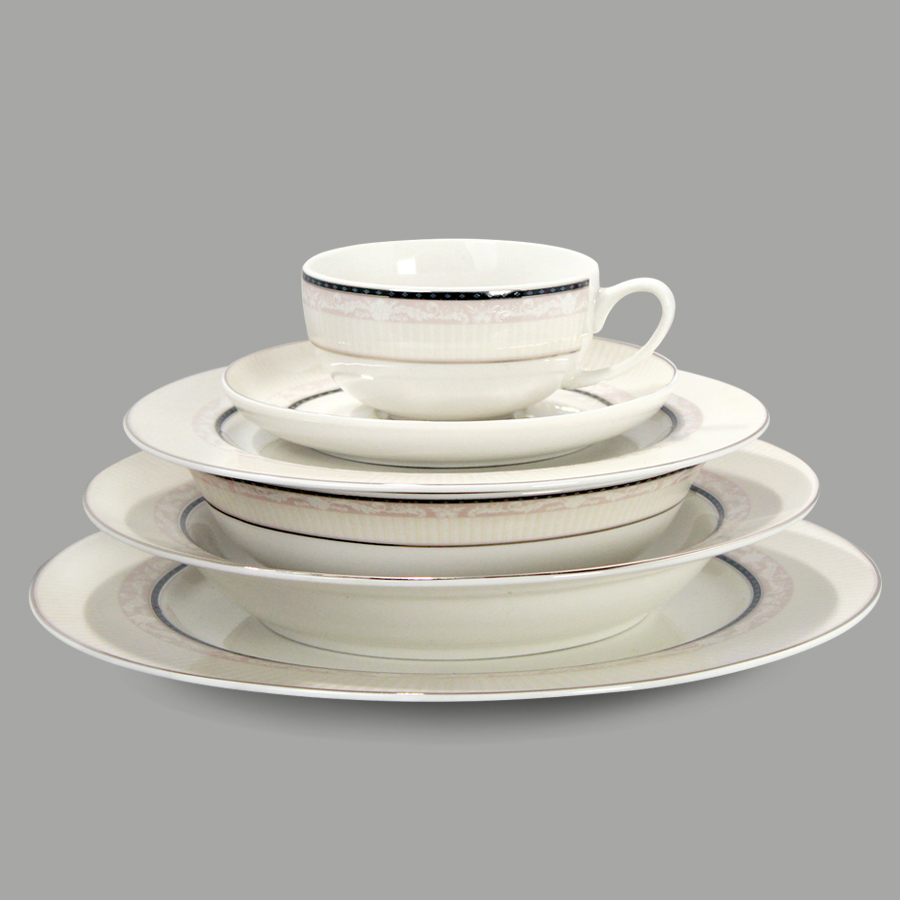 ชุดจานดินเนอร์ รุ่น SS640 FINE CHINA CIRCLE ชุดจานดินเนอร์ รุ่น SS640 FINE CHINA CIRCLE