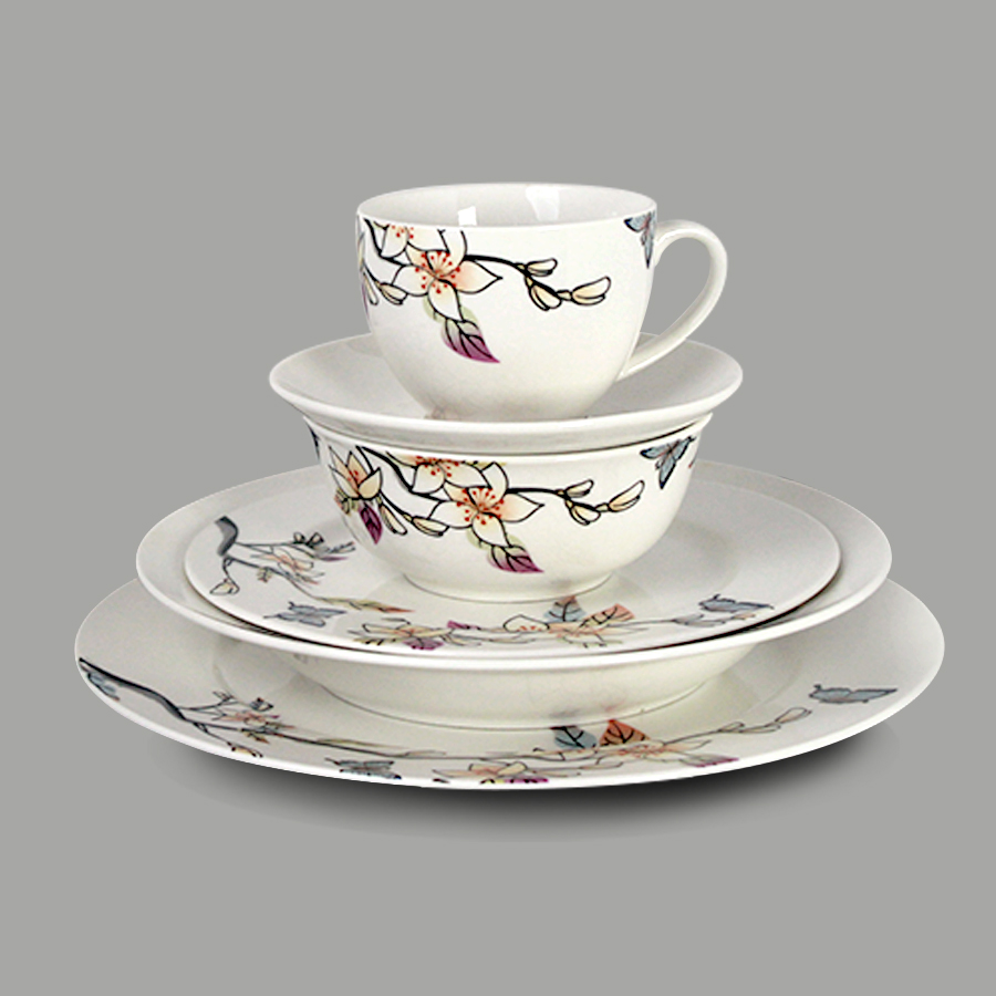 ชุดจานดินเนอร์ รุ่น SS650 FINE CHINA FLORAL ชุดจานดินเนอร์ รุ่น SS650 FINE CHINA FLORAL