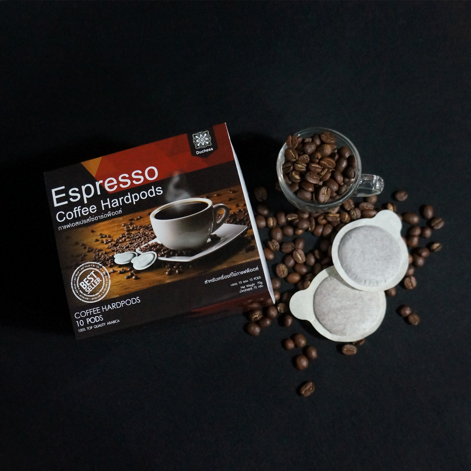 Duchess CO4010 กาแฟพ็อด ขนาด 1 กล่อง - EspessoEspresso Coffee Hardpods Duchess CO4010 กาแฟพ็อด ขนาด 1 กล่อง - EspessoEspresso Coffee Hardpods