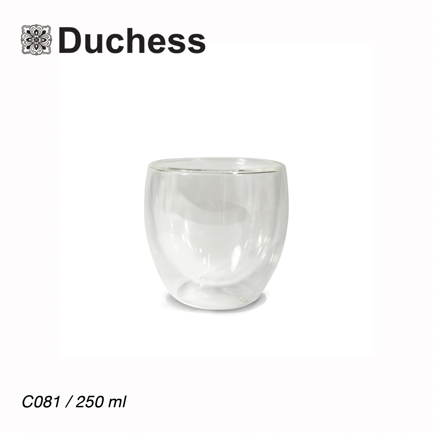Duchess C081 - แก้ว 2 ชั้น - เก็บความร้อน/เย็น ขนาด 250 ml. Duchess C081 - แก้ว 2 ชั้น - เก็บความร้อน/เย็น ขนาด 250 ml.