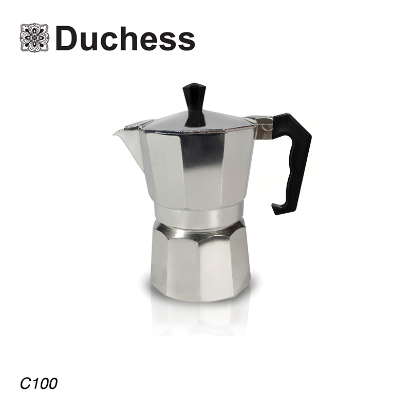 Duchess C100 - หม้อต้มกาแฟอลูมิเนียม Espresso ขนาด 150 ml. Duchess C100 - หม้อต้มกาแฟอลูมิเนียม Espresso ขนาด 150 ml.